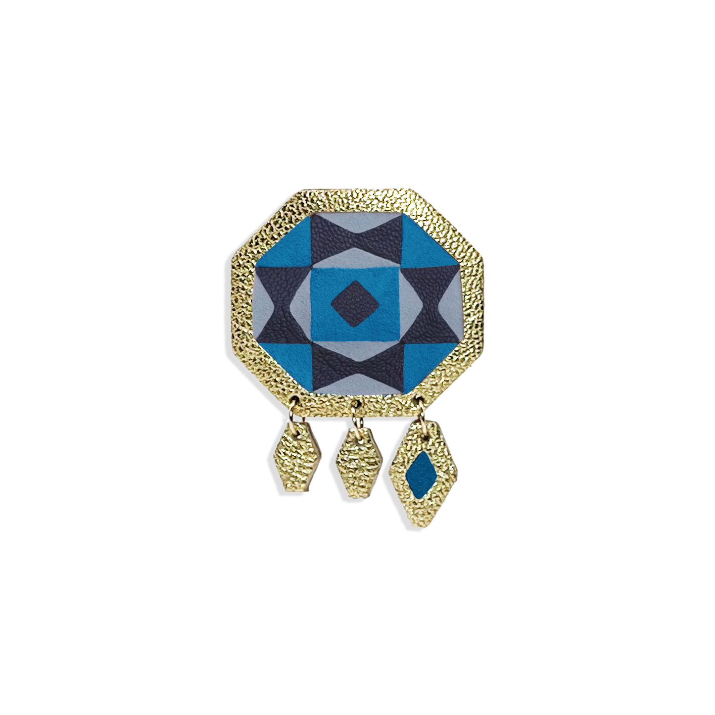 BROCHE ARLEQUINE POMPONS DE POLITESSE